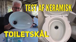 Test af keramisk porcelænsskål til toilettet  Del 2 [upl. by Abate]