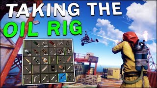 THE BATTLE FOR THE OIL RIG  Rust Solo 4 [upl. by Cory]