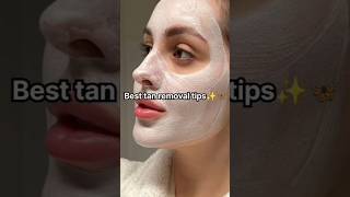 Sun Tanned Removal Pack  Skin Care With Home Remedy tannedremoval skincaretips shortsvideo [upl. by Haig]