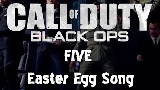 Black Ops Zombies FIVE Easter Egg Song quotWont Back Downquot  Eminem [upl. by Weywadt]