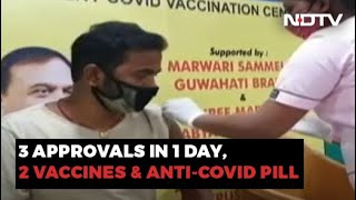 India Gets 2 More Vaccines Covovax And Corbevax 1 AntiViral Drug Molnupiravir [upl. by Vinia]