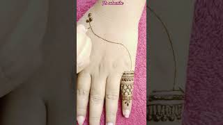 Best and beautiful mehndi design mehndi mehndidesign youtubeshorts shortsfeed viralshorts new [upl. by Waxman]