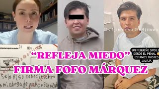 FOFO MÁRQUEZ está SUFRIENDO y tiene MIEDO Maryfer Centeno tras analizar su GRAFOLOGÍA [upl. by Anahir994]