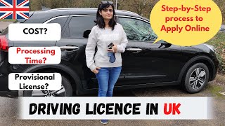 Driving License in UK  How to apply provisional driving licence  Online Process Explained [upl. by Ahseihs]