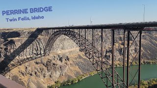 Perrine Bridge in Twin Falls  Idaho 1500 feet long and 486 feet above the Snake River [upl. by Nitnerb]