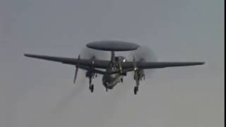 Northrop Grumman  E2D Advanced Hawkeye Carrier Suitability Tests 480p [upl. by Alaekim]