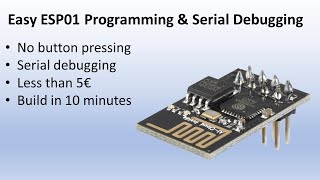 Easy ESP01 programming and serial debugging [upl. by Christean937]