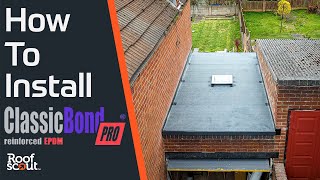 How To Install A Premium EPDM Rubber Roof On A House Extension Roof [upl. by Lienet]