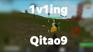 1v1ing Qitao9 Catastrophia Roblox [upl. by Assilav]