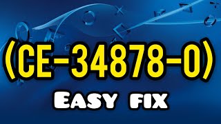 How to error code ce348780 on ps4 at 2020 [upl. by Eecyak]