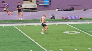 Owen Egge  University of St Thomas Football Camp 7152023 [upl. by Noedig]