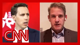 Sad Rep Adam Kinzinger blasts Sen Josh Hawleys CPAC remarks [upl. by Abdul]