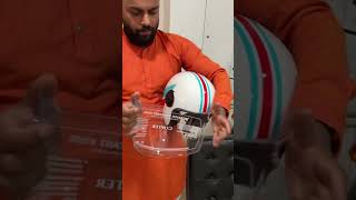 Royal Enfield Hunter customised helmet visor fitment [upl. by Otrebireh]