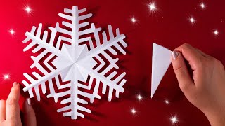 Cómo hacer un copo de nieve de papel genial Tutorial de manualidades de papel [upl. by Acissj879]