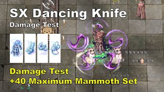 BB iRO SX Dancing Knife  Damage Test Feat 40 Maximum Mammoth Full Set  IRO Chaos [upl. by Kosaka]