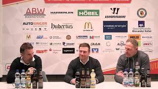 Pressekonferenz ESV Kaufbeuren vs EV Landshut [upl. by Foss]