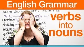 How to change a verb into a noun [upl. by Inot259]