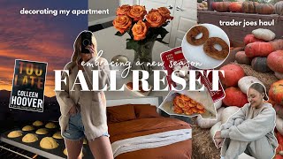 RESET FOR FALL 🍂 decorating my apartment autumn hauls baking amp more [upl. by Fernandes]