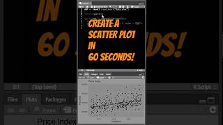 Create a Scatter Plot in Under 60 secs  RStudio and ggplot [upl. by Dudley]