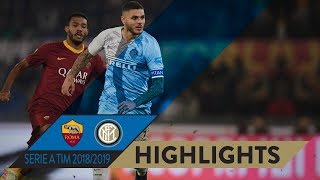 ROMA 22 INTER  HIGHLIGHTS  Matchday 14 Serie A TIM 201819 [upl. by Madonna]