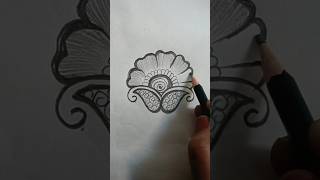 Easy Shaded Mehndi Design Tutorial 😍mehandi mehndi henna shorts trending Artwithkalpna [upl. by Emsmus]