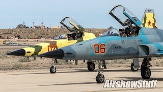 F5 Aggressors vs Helos Air to Air Demo  MCAS Yuma Airshow 2019 [upl. by Aniaz]