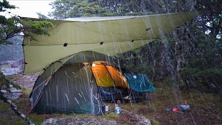 The Worst Storm I Have Ever Camped In  Heavy Rain Camping [upl. by Ellis192]