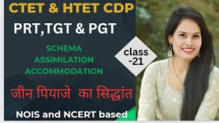 schema assimilation accommodation Jean Piaget theory CDP for TET exams and other teaching exams [upl. by Adierf]