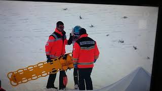 Skifliegen 2018 WM Oberstdorf Michael Hayboek Sturz [upl. by Alram]