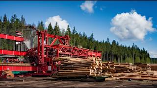 World’s Fastest Sawmill Machines in Action Part 1 [upl. by Claudianus]