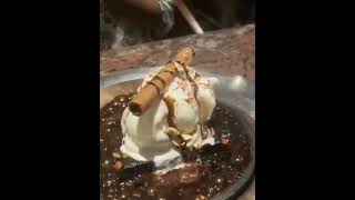 Sizzling Brownie shortsyoutube shortviral streetfood dessert [upl. by Ydna349]