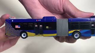 Iconic Replica New Flyer Xcelsior Articulated Transit Bus Unboxing [upl. by Alvord]