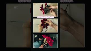 Crochet Gesang Flower Tutorial  Hướng dẫn móc hoa Gesang  Hoa cúc ba tư crochetflower [upl. by Ansell543]