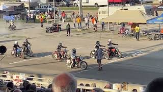 Wauseon Vintage Flat Track Motorcycle Races 2023 [upl. by Jumbala390]