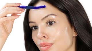 How to Shave Your Face  DERMAPLANING 101 [upl. by Odnalref]