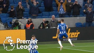 Leandro Trossard pulls one back for Brighton v Manchester City  Premier League  NBC Sports [upl. by Ragouzis]