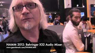 NAMM 2012 Behringer X32 Digital Audio Mixer [upl. by Aehsal]