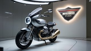 Unleashing the 2025 Moto Guzzi V7 A Classic Reimagined [upl. by Eartha956]