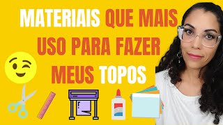 Materiais que mais uso para fazer meus TOPO DE BOLO [upl. by Atinnek95]