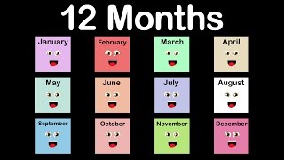 Months of the Year Song12 Months of the Year SongCalendar Song [upl. by Ayifa]