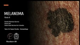 Ca de Piel Melanoma Parte 2 Plastikare  DERMIG [upl. by Yemrej]