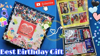 MDF Birthday Hamper Box  Best Birthday Gift For Husband  Surprise Birthday Box  Best DIY Gift [upl. by Danby43]