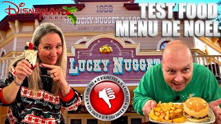 NOUVEAU MENU DE NOEL AU RESTAURANT LUCKY NUGGET A DISNEYLAND PARIS UNE DECEPTION [upl. by Freudberg]