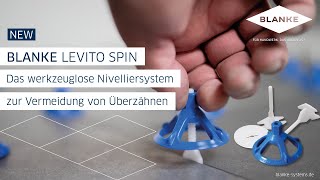 Anwendungsfilm des BLANKE LEVITO SPIN  Das werkzeuglose Nivelliersystem zum Schrauben [upl. by Yrac]