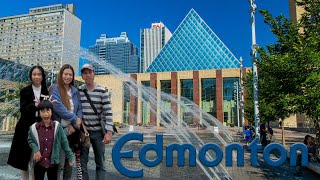 Downtown EDMONTON Walk [upl. by Guimar]