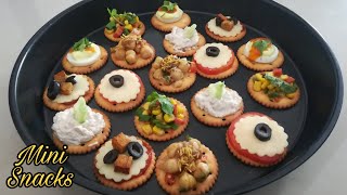 6 Best Cracker Appetizer Recipes With Butter Puff  Canapes  Mini Snacks For Party [upl. by Nenad]