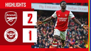 HIGHLIGHTS  Arsenal vs Brentford 21  Saka amp Emile Smith Rowe 🎶 [upl. by Yeldud]