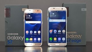 Samsung Galaxy S7 vs S7 Edge Unboxing amp Review [upl. by Abra]