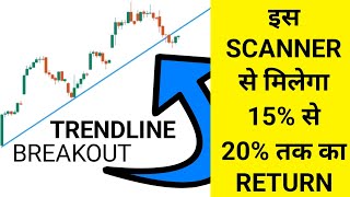 How to create scanner in chartink  Trendline Breakout  ChartInk Scanner [upl. by Odnesor]