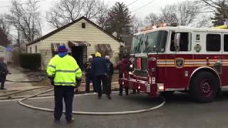 Hempstead Fire Department Working House Fire Part 1 [upl. by Shepperd]